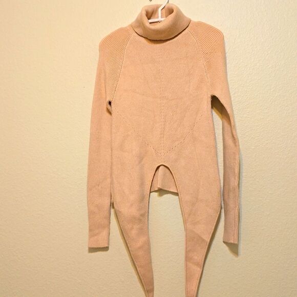 Revolve Lovers and Friends Crop Tie Front Long Sleeve Sweater xs - Picture 2 of 10